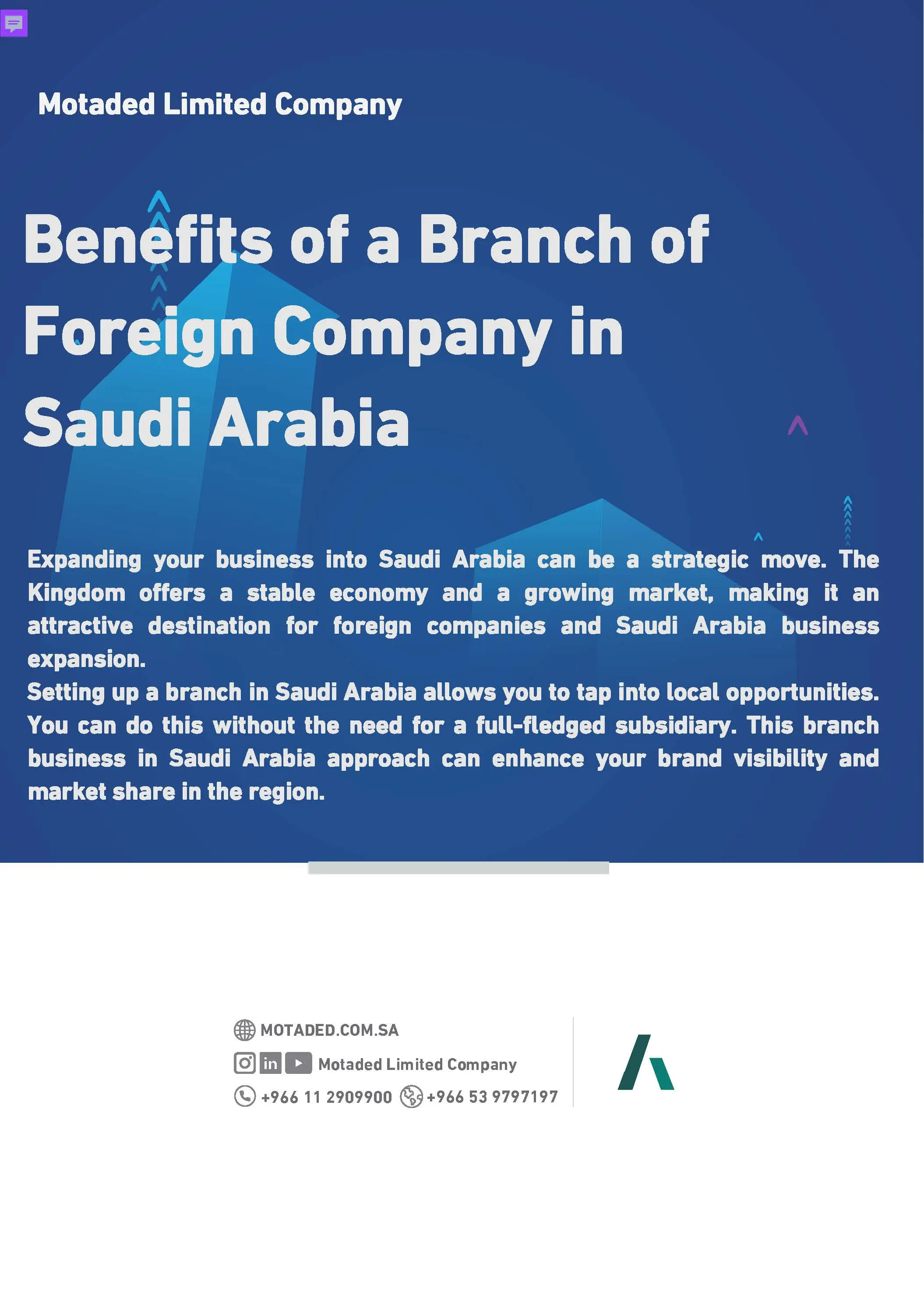 Benefits of a Branch of Foreign Company in Saudi Arabia