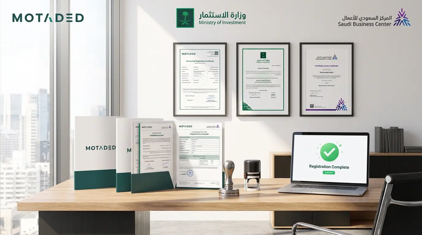Incorporating a Company in Saudi Arabia 2026: The Definitive Strategic Guide for Global Investors Incorporating a Company in Saudi Arabia The Kingdom of Saudi Arabia has transformed into the world's most attractive investment hub under the ambitious Vision 2030. With the modernization of the Companies Law and the centralization of services through the Saudi Business Center (SBC), the barriers to entry have been dismantled. However, professional incorporation requires a deep understanding of local regulations. In this comprehensive guide, Motaded provides a roadmap for international businesses looking to establish a permanent and successful presence in the Kingdom. Part 1: The Economic Landscape of Saudi Arabia Saudi Arabia is no longer just an oil-dependent economy. It is a thriving ecosystem for technology, tourism, manufacturing, and renewable energy. Investors incorporating a company in the Kingdom benefit from a stable political environment, a young and tech-savvy population, and a strategic location connecting three continents. By choosing to partner with Motaded, global firms ensure they are positioned to take full advantage of these opportunities while maintaining 100% legal compliance from day one. Part 2: Selecting the Right Legal Entity Choosing the correct structure is the most critical decision in the incorporation process. Motaded specializes in analyzing business models to recommend the most efficient legal form. Table (1): Comparative Analysis of Business Entities 2026 Entity Type Foreign Ownership Capital Requirements Governance Limited Liability Co. (LLC) Up to 100% Flexible (Set in Articles) Manager or Board of Directors Simplified Joint Stock Co. Up to 100% No minimum required President or Board Foreign Co. Branch 100% (Parent Co.) N/A Branch Manager Regional Headquarters (RHQ) 100% Specific Criteria Specific Tax Incentives Part 3: The 9-Stage Incorporation Methodology (The Motaded Protocol) At Motaded, we have perfected a 9-stage workflow that synchronizes various government platforms to ensure your company is operational in record time. Stage 1: Document Authentication (Apostille) All corporate documents from the home country must be Apostilled and attested by the Saudi Embassy. Motaded provides guidance on the exact wording required for board resolutions to be accepted by Saudi authorities. Timeline: 3-5 working days. Stage 2: MISA Investment License Issuance The Ministry of Investment (MISA) license is the cornerstone of your investment. Motaded handles the application process, ensuring your business activities align with the latest ISIC codes. Stage 3: Commercial Registration (CR) Issuance Once the MISA license is secured, the Commercial Registration is issued by the Ministry of Commerce. This is your official business identity in Saudi Arabia. Timeline: 1 working day. Stage 4: HR Activation & General Manager Visa Motaded activates the company file on the "Qiwa" platform and applies for the first work visa for the designated General Manager. Timeline: 2 working days. Stage 6: GOSI Activation Registration with the General Organization for Social Insurance is mandatory for all entities. Motaded ensures your firm is registered correctly to avoid future labor disputes. Timeline: 1 working day. Stage 6: ZATCA Activation The company must be registered for Zakat and Tax. Motaded handles the digital registration with the Zakat, Tax and Customs Authority to ensure tax compliance from the start. Timeline: 1 working day. Stage 7: National Address & Municipality (Balady) Every business needs a verified physical or virtual location. Motaded registers the National Address via "Subul" and obtains the "Balady" municipality license. Timeline: 1 working day. Stage 8: GM Residency (Iqama) Procedures After the General Manager arrives, Motaded manages the medical checks, health insurance, and the final issuance of the Residency ID (Iqama). Timeline: 1-2 working days. Stage 9: Corporate Bank Account Opening The final hurdle. Motaded prepares the comprehensive "Know Your Customer" (KYC) file to facilitate the opening of a corporate bank account with leading Saudi financial institutions. Part 4: Data and Statistics for 2026 Indicator Value Trend Foreign Investment Licenses +4,500 annually Increasing Avg. Time for CR Issuance 180 Minutes Rapid FDI Inflow Growth +12% YoY Strong Part 5: Why Motaded is the Preferred Choice for Incorporation Motaded is more than just a service provider; we are your strategic local partner. Our value proposition includes: Regulatory Expertise: We stay updated with every circular issued by MISA and the Ministry of Commerce. Speed of Execution: Our 9-stage protocol is designed to eliminate delays and bureaucratic hurdles. End-to-End Compliance: From ZATCA to GOSI, Motaded ensures every digital file is activated and linked. Local Representation: We act as your liaison with government departments, ensuring your interests are protected. Part 6: Frequently Asked Questions (FAQ) 1. What is the Saudi Business Center (SBC)? The SBC is a government entity that provides a unified platform for all services related to starting and practicing business in Saudi Arabia. 2. Can I own 100% of my company in Saudi Arabia? Yes, Motaded helps investors secure 100% ownership in most commercial, service, and industrial sectors. 3. What is a MISA License? It is the investment license required for any non-Saudi individual or company to conduct business in the Kingdom. 4. How much capital is required for an LLC? While there is no fixed minimum for most activities, Motaded advises on the capital level required to gain MISA approval for your specific sector. 5. Does the General Manager need to reside in Saudi Arabia? Yes, the GM needs an Iqama (Stage 8) to manage the bank account and official government platforms. 6. What is "Nafath"? It is the Unified National Access system. Motaded helps foreign managers navigate this digital identity system for official transactions. 7. How does Motaded assist with ZATCA registration? We handle the entire digital onboarding, ensuring your firm is ready for E-Invoicing (Fatoora) requirements. 8. Is a physical office mandatory? For a municipal license, a physical or verified virtual address is required. Motaded helps you secure a compliant location. 9. What are the benefits of the Regional Headquarters (RHQ) program? Companies with an RHQ in Riyadh enjoy significant tax holidays and exemptions from certain Saudization requirements. 10. Can I incorporate my company remotely? Yes, Motaded can handle the first 7 stages through a Power of Attorney (POA) while you are abroad. 11. What is the role of GOSI? GOSI manages social insurance for employees. Motaded ensures your company is registered to avoid legal penalties. 12. How does the "Qiwa" platform work? Qiwa is the central hub for labor contracts and visas. Motaded manages your Qiwa profile for all HR needs. 13. What documents need an Apostille? Usually, your Certificate of Incorporation, Articles of Association, and the Board Resolution to invest in KSA. 14. Can I add more partners later? Yes, Motaded specializes in license amendments (MISA and CR) to add or remove partners. 15. Why should I choose Motaded? Because we offer a localized, 9-stage turnkey solution that guarantees your company’s successful entry into the Saudi market. Conclusion: Start Your Journey Today Incorporating a company in Saudi Arabia is a bold and strategic move. The opportunities are vast, but the procedural accuracy is key. Motaded stands ready to guide you through every step of the 9 stages, transforming complex regulations into a seamless success story. Ready to launch your business in Saudi Arabia? Contact Motaded today for a consultation and let us build your future in the Kingdom.